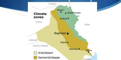 Mapa de Iraq clima