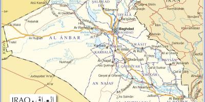 Mapa de Iraq estradas
